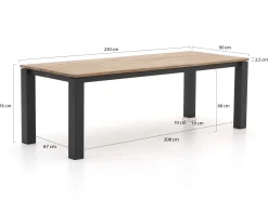 Intenso Asti/Lagundo 230cm dining tuinset 7-delig