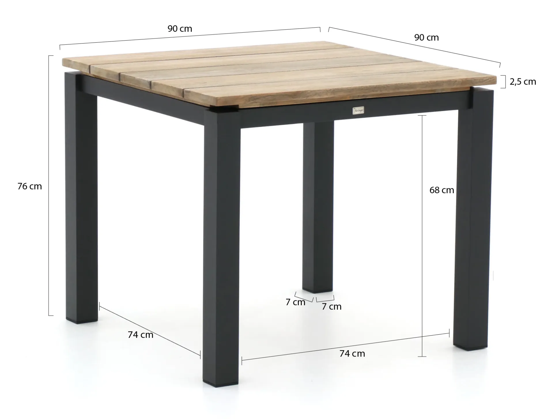 Intenso Asti/Lagundo 90cm dining tuinset 5-delig