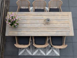 Intenso Asti/ROUGH-S 220cm dining tuinset 7-delig