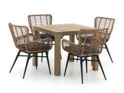 Intenso Asti/ROUGH-S 90cm dining tuinset 5-delig