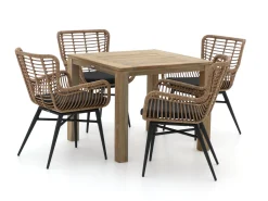 Intenso Asti/ROUGH-S 90cm dining tuinset 5-delig