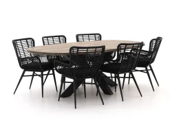 Intenso Asti/Rough-Y Ellips 240cm dining tuinset 7-delig