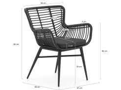 Intenso Asti/Sora 220cm dining tuinset 7-delig