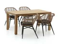 Intenso Azora/ROUGH-S 160cm dining tuinset 5-delig