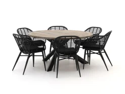 Intenso Azora/ROUGH-Y ø150cm dining tuinset 7-delig