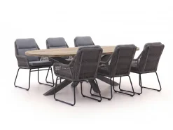 Intenso Isorella/ROUGH-Y Ellips 200cm dining tuinset 7-delig