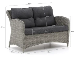 Intenso Leone lounge tuinbank 128cm
