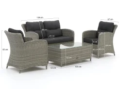 Intenso Leone/Milano stoel-bank loungeset 4-delig