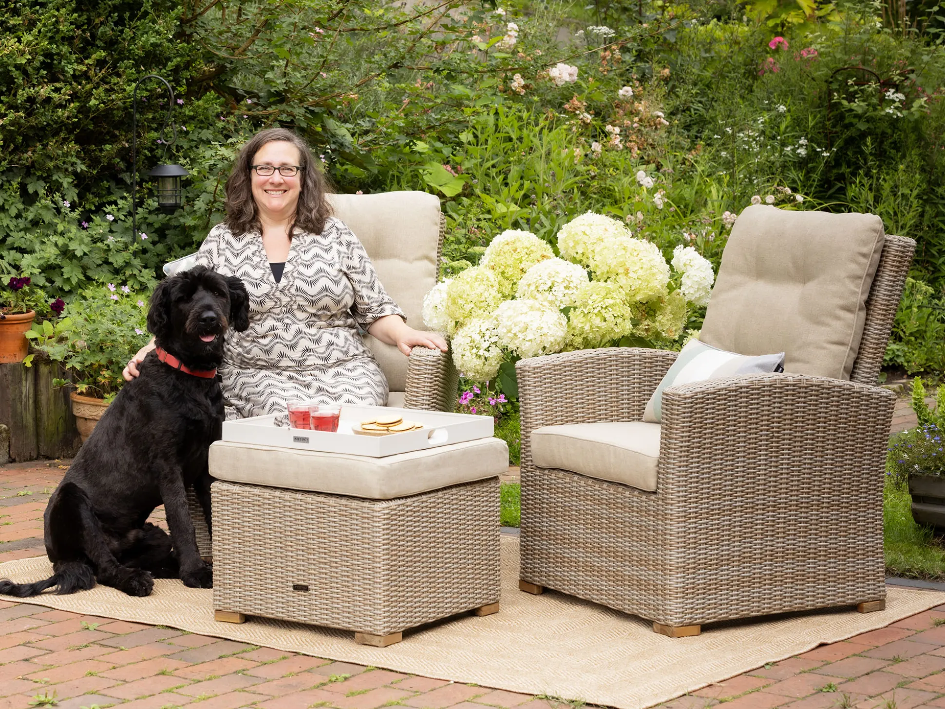 Intenso Mazzano/ROUGH-X 240cm lounge-dining tuinset 5-delig verstelbaar