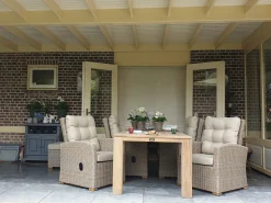 Intenso Mazzano/ROUGH-X 200cm lounge-dining tuinset 5-delig verstelbaar