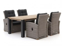 Intenso Mazzano/ROUGH-Y Ellips 200cm dining tuinset 5-delig verstelbaar