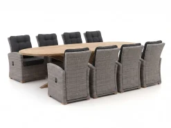 Intenso Mazzano/ROUGH-Y Ellips 280cm dining tuinset 9-delig verstelbaar
