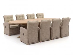 Intenso Mazzano/ROUGH-Y Ellips 280cm dining tuinset 9-delig verstelbaar