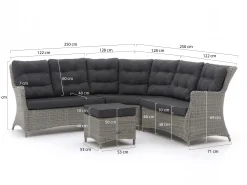 Intenso Milano hoek loungeset 4-delig