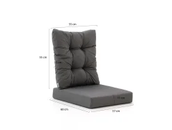 Intenso Milano kussens zit + rug t.b.v. lounge tuinstoel