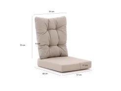 Intenso Milano kussens zit + rug t.b.v. lounge tuinstoel