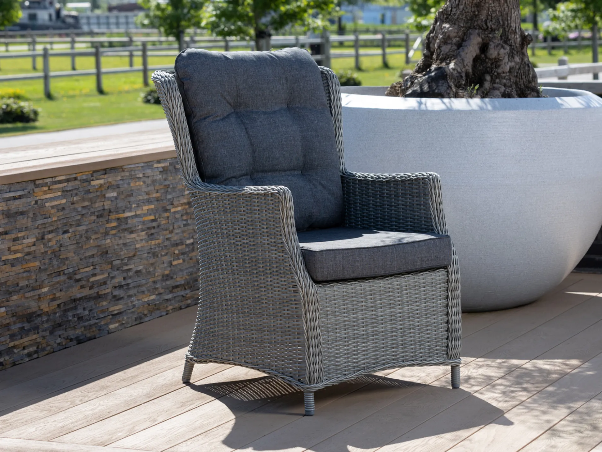 Intenso Milano/ROUGH-X 320cm dining-lounge tuinset 7-delig