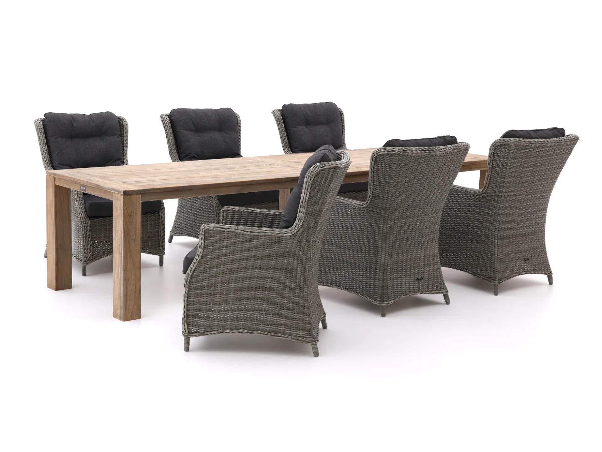 Intenso Milano/ROUGH-X 320cm dining-lounge tuinset 7-delig