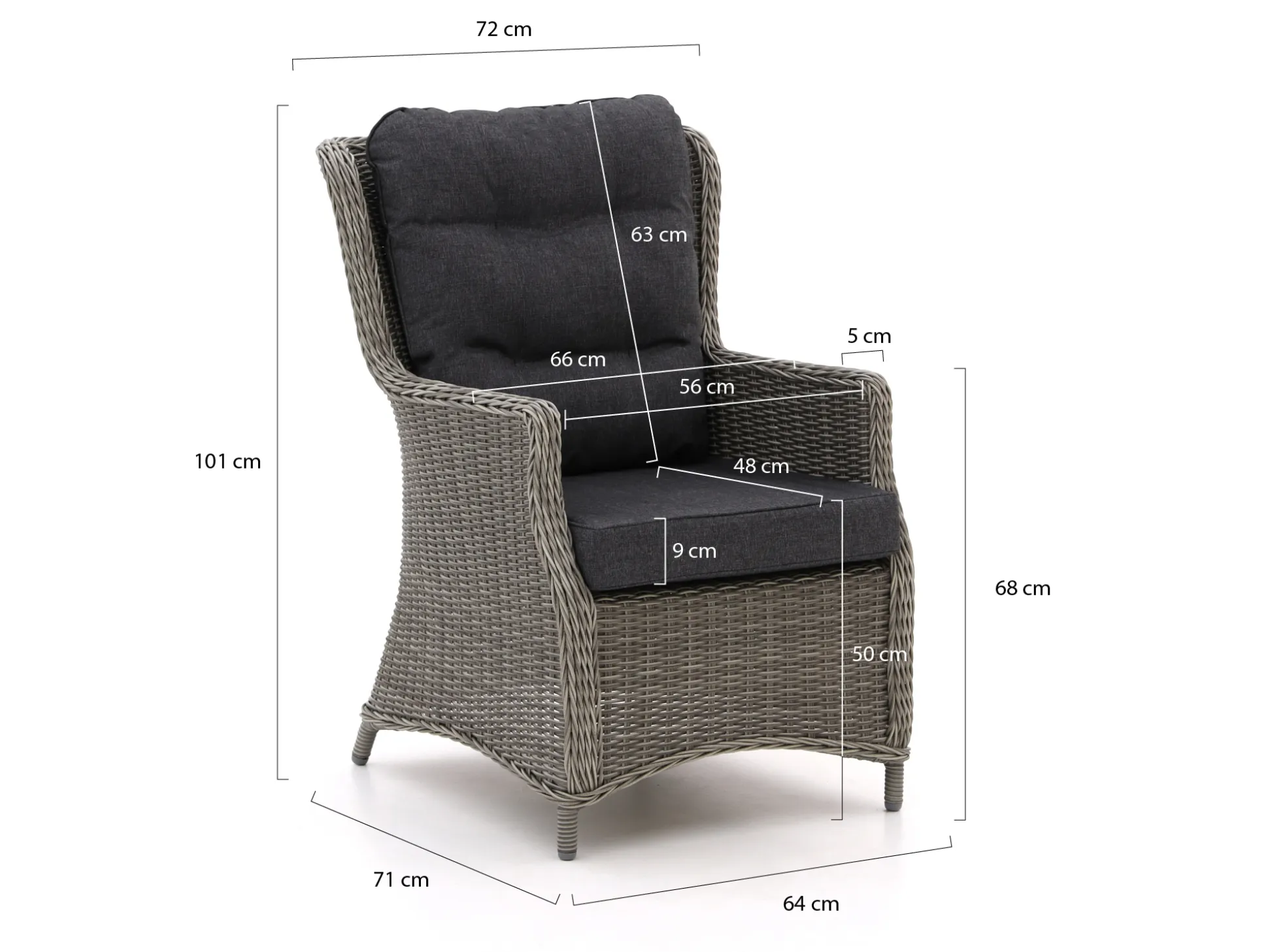 Intenso Milano/ROUGH-X 320cm dining-lounge tuinset 7-delig