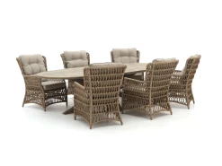 Intenso Milano/ROUGH-Y 280cm dining-lounge tuinset 7-delig