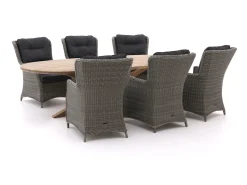 Intenso Milano/ROUGH-Y Ellips 280cm dining-lounge tuinset 7-delig