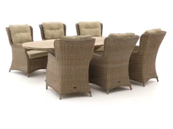 Intenso Milano/ROUGH-Y Ellips 240cm dining-lounge tuinset 7-delig