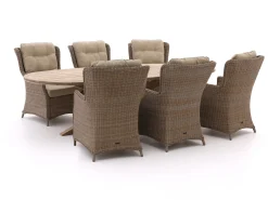 Intenso Milano/ROUGH-Y Ellips 280cm dining-lounge tuinset 7-delig