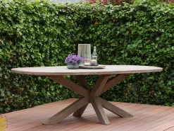 Intenso Milano/ROUGH-Y Ellips 280cm dining-lounge tuinset 7-delig