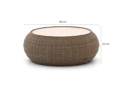 Intenso Santa Ninfa lounge tuintafelset ø 101cm/41x82x22cm