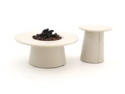 Intenso Stila/Cosidune stoel-bank loungeset met vuurtafel 5-delig