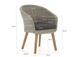 Intenso Tropea dining tuinstoel