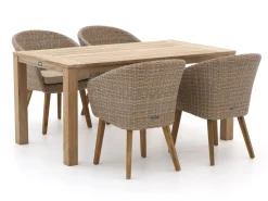 Intenso Tropea/ROUGH-S 160cm dining tuinset 5-delig