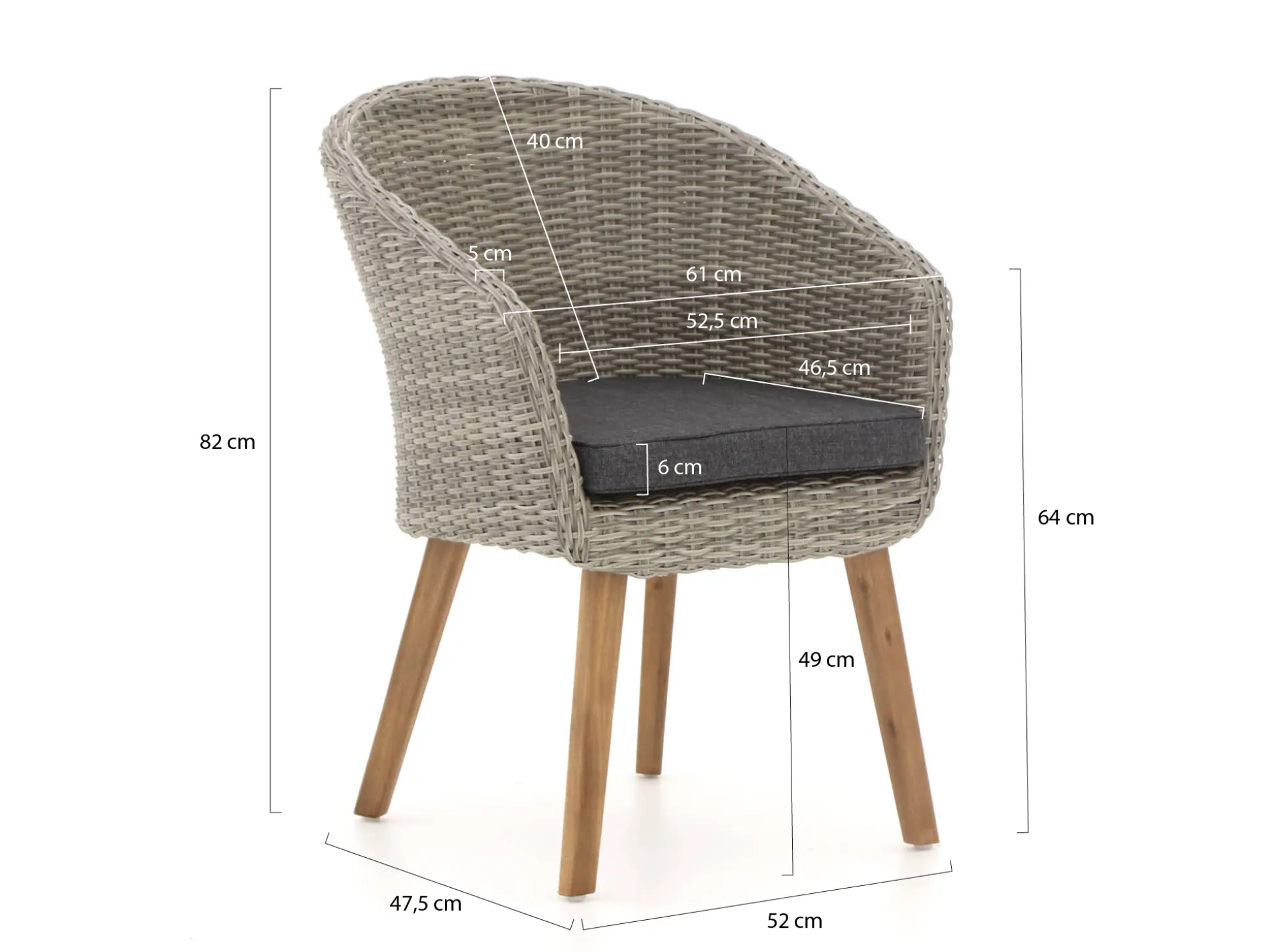 Intenso Tropea/ROUGH-X 180cm dining tuinset 5-delig