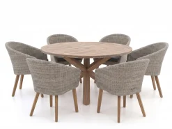 Intenso Tropea/ROUGH-Y ø150cm dining tuinset 7-delig