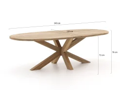 Intenso Tropea/ROUGH-Y Ellips 240cm dining tuinset 7-delig