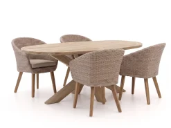 Intenso Tropea/ROUGH-Y Ellips 200cm dining tuinset 5-delig