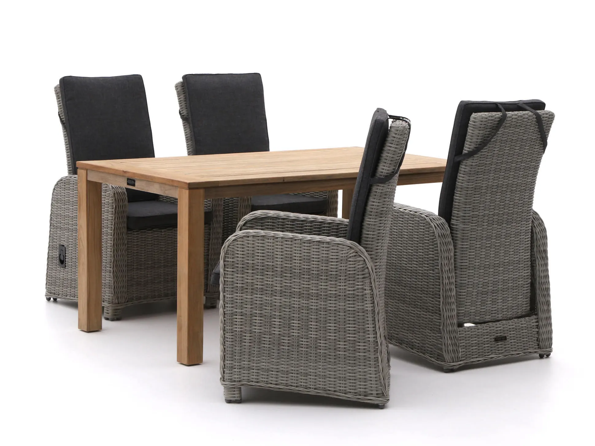 Intenso Umbria/ROUGH-S 160cm dining tuinset 5-delig verstelbaar