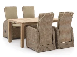 Intenso Umbria/ROUGH-S 160cm dining tuinset 5-delig verstelbaar