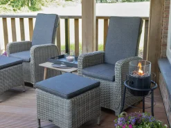 Intenso Umbria/ROUGH-X 180cm dining tuinset 5-delig verstelbaar