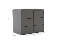 Kees Smit Brava Tuinkast container 134x81x117cm