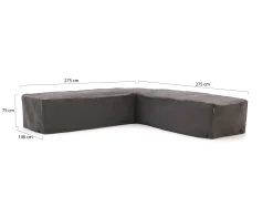 Kees Smit Tuinmeubelhoes hoek loungeset 275x100/275x100x75cm