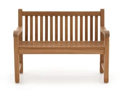 Kinder tuinbank 75x40x56cm/KiKabeer Groot 30cm wit