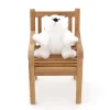 Kinder tuinstoel 35x40x56cm/KiKabeer Groot 30cm wit