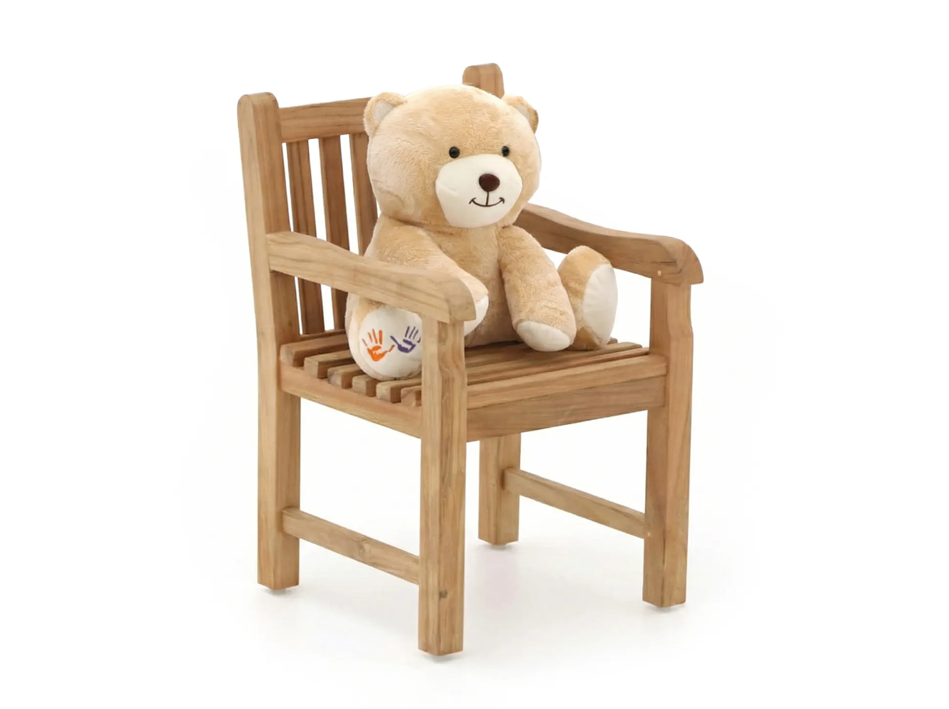 Kinder tuinstoel 35x40x56cm/KiKabeer Groot 30cm Bruin