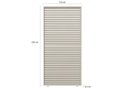 Lamellen zijpaneel 120cm universeel t.b.v. Cedrino Pergola verstelbaar