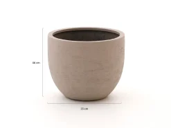 Luca Lifestyle Terreno New Egg Pot bloempot L ø55cm (h:46cm)