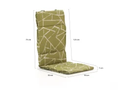 Madison Fiber de luxe tuinkussen hoog 125x50cm