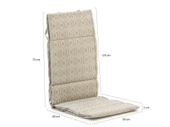 Madison Fiber tuinkussen hoog 125x50cm
