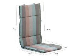 Madison Fiber tuinkussen hoog 125x50cm