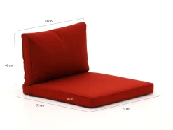 Madison loungekussenset luxe zit 73x73cm rug 73x40cm 4-delig